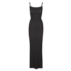 SKIMS Soft Lounge Long Slip Dress in Onyx NEW